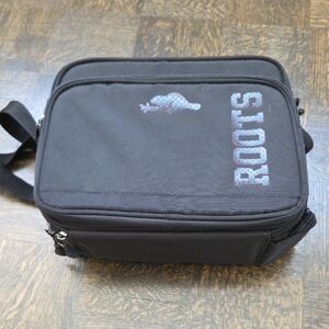 Roots Black and Gray Men's Messenger Bag